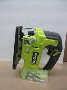 lot 20 image: RYOBI ONE 18V Cordless Jig Saw (Tool Only) 18 VOLT, PCL525B, Green SLIGHTLY USED, TESTED, WORKS