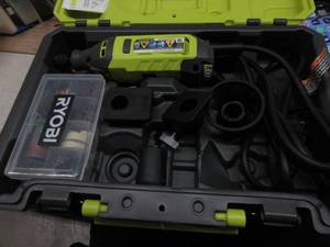 lot 43 image: RYOBI 12V Cordless Rotary Tool Kit NEW, TESTED, WORKS, NO BOX