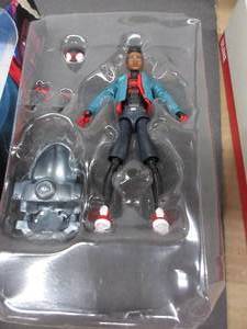 lot 62 image: Spider-Man Hasbro Marvel Legends Series Into The Spider-Verse Miles Morales 6-inch Collectible Action Figure Toy DAMAGEDOPEN BOX, LIKE NEW