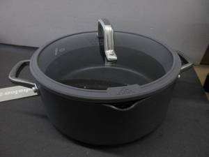 lot 66 image: Calphalon Simply Easy System Nonstick Dutch Oven, 5-Quart, Gray NO BOX, NEW