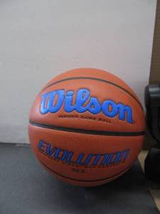 lot 79 image: Wilson Indoor Evolution Basketball Size 6 SLIGHTLY USED