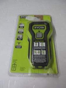 lot 100 image: RYOBI Stud Finder with Multiple LEDs to Indicate The Full Width of The Stud. One-Handed Operation, ESF5002 USED, TESTED, WORKS