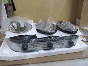 lot 130 image: TRU Triple Buffet Server, Three 2-12-Quart Removable Inserts TESTED,WORKS, DAMAGEDOPEN BOX, NEW