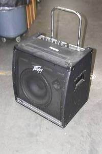 lot 12 image: Peavey KB 4  KB4 75-Watt 1x15 Keyboard  Guitar  Voice Audio Amplifier Personal PA System - REPAIR