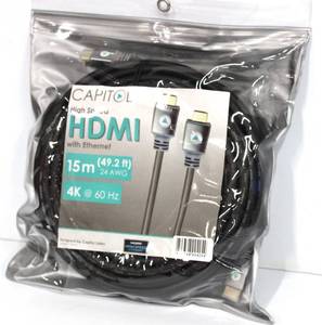 lot 106 image: 49 Ft Long High Speed HDMI Cable With Ethernet Capitol Brand 24 AWG