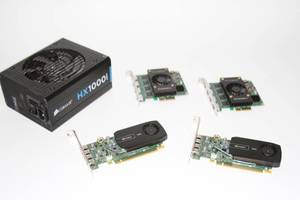 lot 25 image: NVIDIA NVS Graphics Cards, Magewell Pro Capture Cards and Corsair Power Supply - Miscellaneous Computer Parts