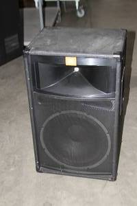 lot 40 image: JBL TR-Series Model TR-125 Front-Loaded Two-Way Pro Audio Loudspeaker with 15 LF Driver