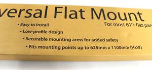 lot 98 image: Universal Flat Screen Mount, Fits Mounting Points Up 625 mm High X 1100 mm Wide