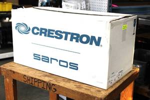 lot 100 image: Crestron Saros 2-Way In-Ceiling Speaker - Pair- White Model # IC6T-W- Teach