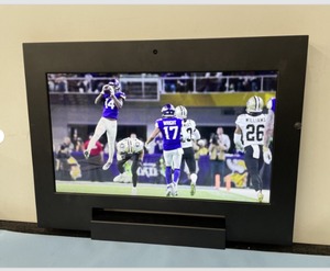 lot 139 image: Lot of 3 - Albiral 17 Industrial Installed Manually Folding HD Computer Video Display Monitor - Lot of 3
