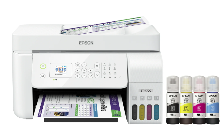 Epson EcoTank ET 4700 Wireless All in One Color Supertank Printer Back To Class Tech Blast School Ready Electronics Extravaganza K BID