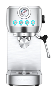 lot 29 image: Casabrews 20 Bar Espresso Machine with Milk Frother Steam Wand, Professional Latte Coffee Machine, Stainless Steel