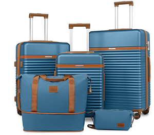 lot 100 image: 5PCS Joyway Luggage Suitcase Sets, Expandable Hardside Carry On Luggage Set with Spinner Wheel