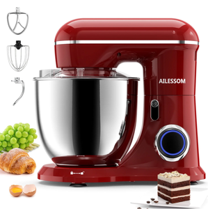 lot 110 image: Ailessom New Stand Mixer,6.5-QT 660W 10-Speed Tilt-Head Kitchen Electric Mixer