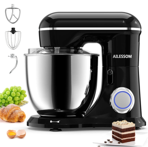 lot 111 image: Ailessom New Stand Mixer,6.5-QT 660W 10-Speed Tilt-Head Kitchen Electric Mixer
