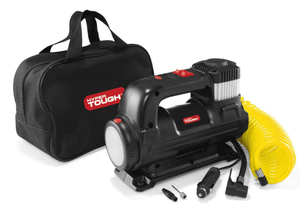 lot 121 image: Hyper Tough DC 12V Heavy Duty Direct Drive Digital Tire Inflator with Detachable LED Light