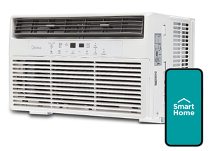 lot 135 image: Midea 8,000 BTU 115V Smart Window Air Conditioner with Comfort Sense Remote, up to 350 Sq. ft