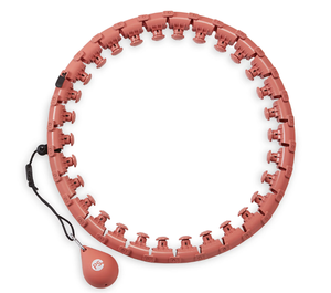 lot 141 image: POPSUGAR Weighted & Adjustable Fitness Hoop, 30 Detachable Links with 1lb Weighted Ball