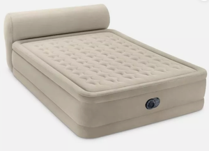 lot 159 image: Twin Size Intex Durabeam Headboard 18 Air Mattress with Built-in Pump