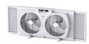 lot 189 image: Shinic 9 3-Speed Twin Window Fan