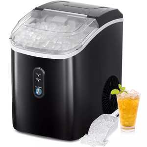 lot 207 image: AGLUCKY Z5876-BLACK Nugget Ice Maker Countertop Portable Ice Maker Machine
