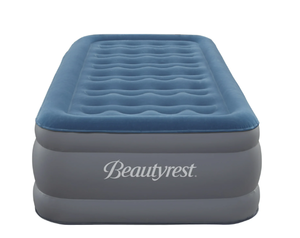 lot 229 image: Twin Size Beautyrest Extraordinaire 15 Inflatable Blow-up Air Bed Mattress with Built-in Pump