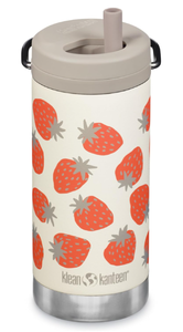 lot 345 image: KLEAN KANTEEN Tkwide Bottle with Cap Strawberries 12 Ounce