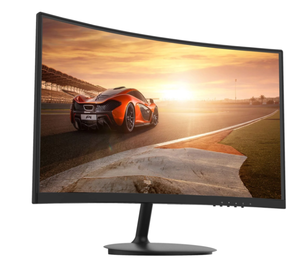 lot 381 image: Fiodio 24 Curved FHD 1080P 75Hz Refresh Rate LED Monitor