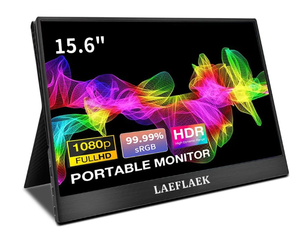lot 454 image: LAEFLAEK 15.6 Portable Monitor, 1080P IPS HD Gaming Monitor, Portable Monitor for Laptop PS45 Mac PC