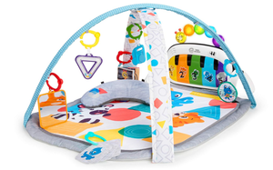 lot 535 image: Baby Einstein 4-in-1 Kickin Tunes Music and Language Play Gym and Piano Tummy Time Activity Mat