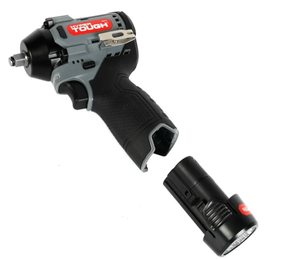 lot 555 image: Hyper Tough 12V Max Lithium-Ion Brushless Impact Wrench with 2.0Ah Battery and Charger