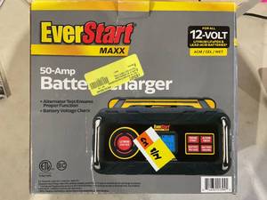 lot 367 image: STANLEY 15 Amp Automotive Battery Charger with 50 Amp Engine Start (BC50BS)
