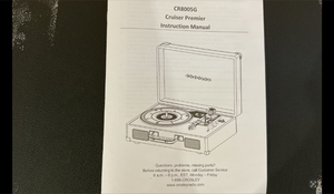 lot 287 image: Crosley Cruiser Premier Vinyl Record Player with Speakers and Wireless Bluetooth