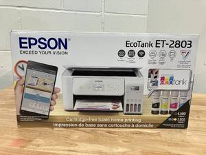 lot 586 image: Epson EcoTank ET-2803 Wireless Color All-in-One Cartridge-Free Supertank Printer