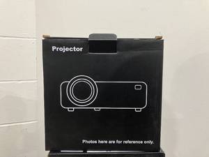 lot 591 image: DR.J Professional Mini Projector with Bluetooth 5.1 and 100 Screen