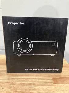 lot 592 image: DR.J Professional Mini Projector with Bluetooth 5.1 and 100 Screen