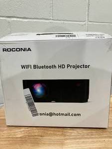 lot 597 image: ROCONIA 5G WiFi Bluetooth 4K Support Native 1080P, 15000LM Full HD Movie Projector