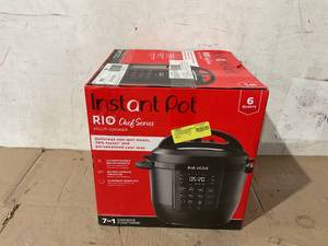 lot 293 image: Instant Pot RIO, 6Qt 7-in-1 Electric Multi-Cooker, Pressure Cooker