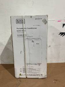 lot 83 image: BLACKDECKER BPP06WTB 6,000 BTU SACCCEC (10,000 BTU ASHRAE) Portable Air Conditioner