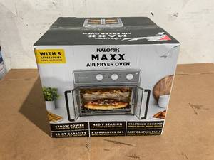 lot 95 image: Kalorik MAXX 26-Quart Stainless Steel Air Fryer Toaster
