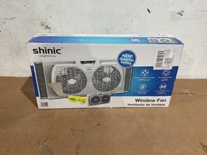 lot 176 image: Shinic 9 3-Speed Twin Window Fan