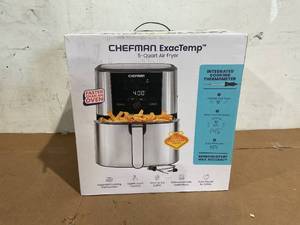 lot 184 image: Chefman ExacTemp 5 Qt. Digital Air Fryer with Temperature Probe