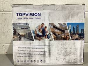 lot 434 image: 4PCS TOPVISION Wired Security Camera System, 8CH 3MP NVR, 1080P Surveillance Cameras with Color Night Vision