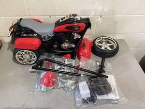 lot 475 image: Costway 3 Wheel Kids Ride On Motorcycle 6V Battery Powered Electric Toy Red