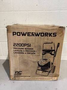 lot 476 image: POWERWORKS Electric Pressure Washer,2200 PSI 2.3 GPM