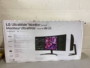 lot 482 image: LG 34 Curved Ultrawide WQHD (3440 x 1440) Monitor, Black
