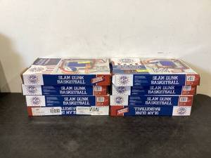 lot 696 image: LOT OF 8 Pop-A-Shot Super Slam Over The Door Mini Basketball Hoop for Kids and Adults