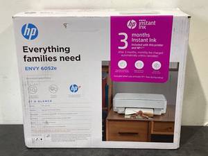 lot 704 image: HP ENVY 6052e All-in-One Wireless Color Inkjet Photo Printer