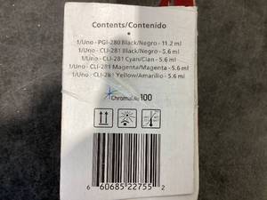 lot 541 image: 5PCS Canon PGI-280  CLI-281 Color Ink Pack
