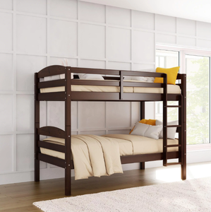lot 261 image: Better Homes & Gardens Leighton Solid Wood Twin-over-Twin Convertible Bunk Bed